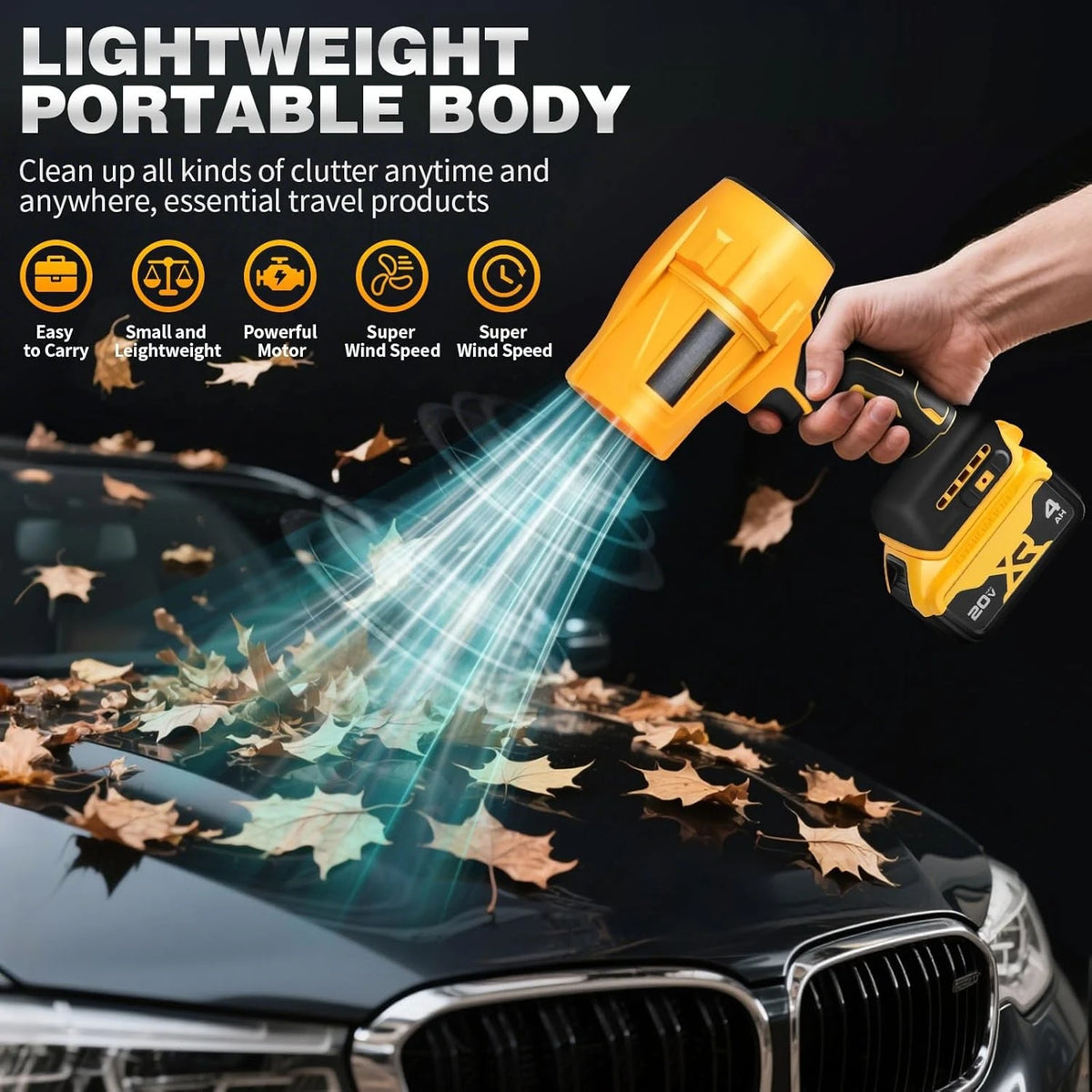 PowerMax Cordless Jet Fan Leaf Blower
